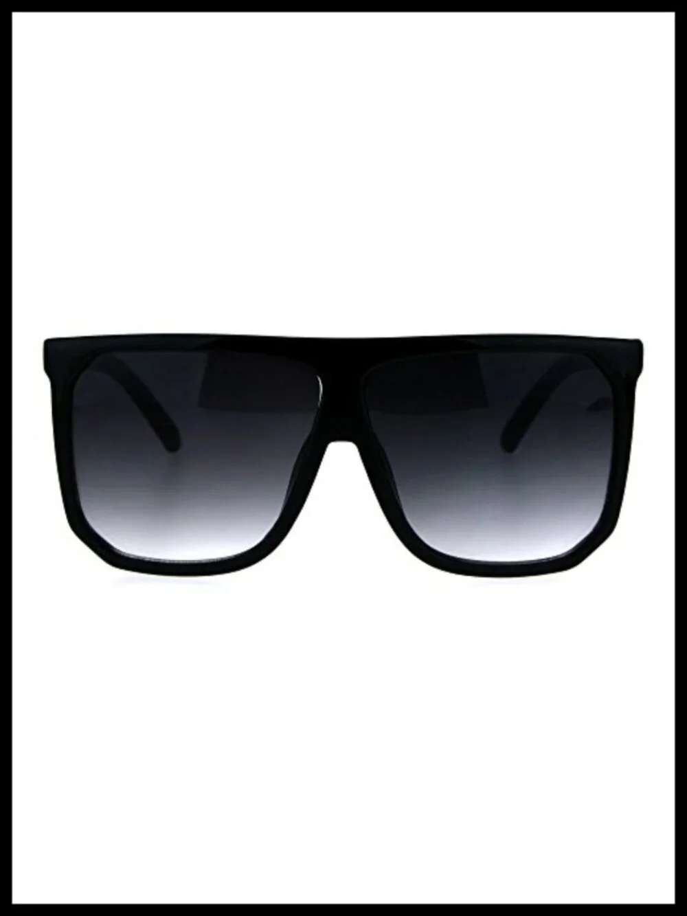 Oversized Square Sunglasses UV400 Unisex Flat Top